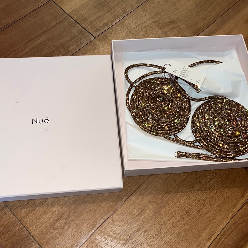 NUE RARE EMBELLISHED BRA TOP